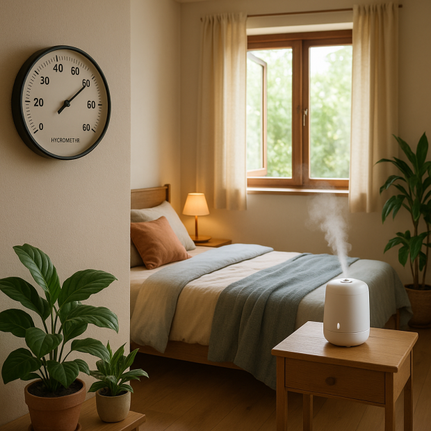 Quel est le taux d'humidité idéal pour une chambre ?