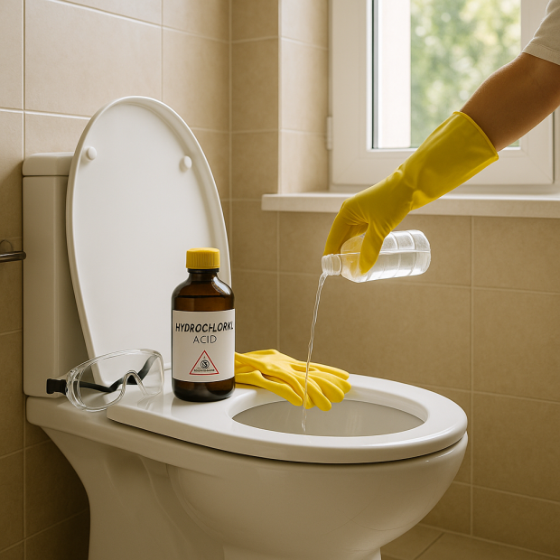 Comment nettoyer vos WC avec de l'acide chlorhydrique : mode d'emploi et précautions